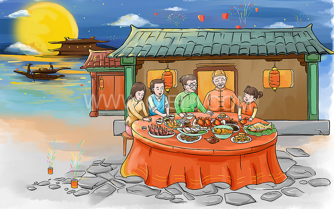 賞中秋圓月享美好時光，企鵝糧油機(jī)械祝您中秋團(tuán)圓快樂(圖2)